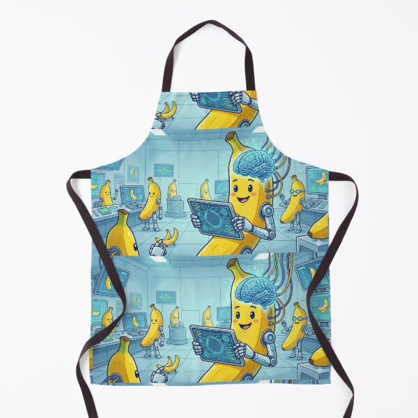 Item preview, Banana AI Lab – Funny Cute Tech Meme designed and sold by EchoWave11.