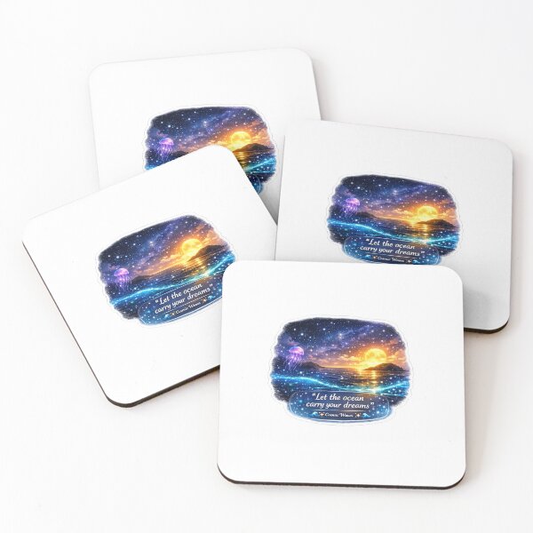 Artikelvorschau, Kosmischer Ozean-Sticker – Lass den Ozean deine Träume tragen! ✨ Ästhetische Fantasieszene entworfen und verkauft von VNyA.
