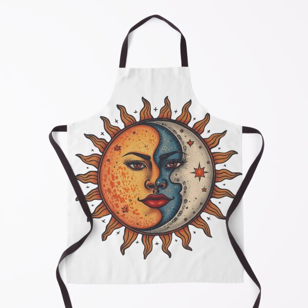 Item preview, Sun & Moon Harmony – Boho Celestial Mystical Illustration designed and sold by catcurio.