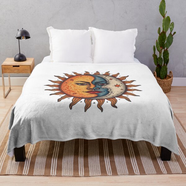Item preview, Sun & Moon Harmony – Boho Celestial Mystical Illustration designed and sold by catcurio.