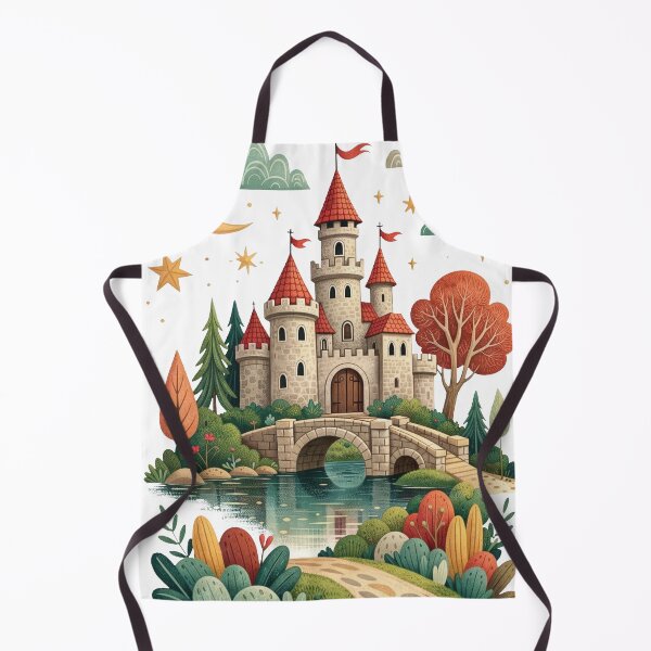 Item preview, Whimsical Fairytale Castle by Moonlit Lake designed and sold by DiceWay.