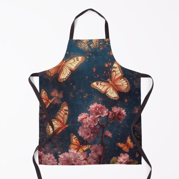 Item preview, Golden Butterflies and Pink Cherry Blossom Magic designed and sold by LakLuxe studio .