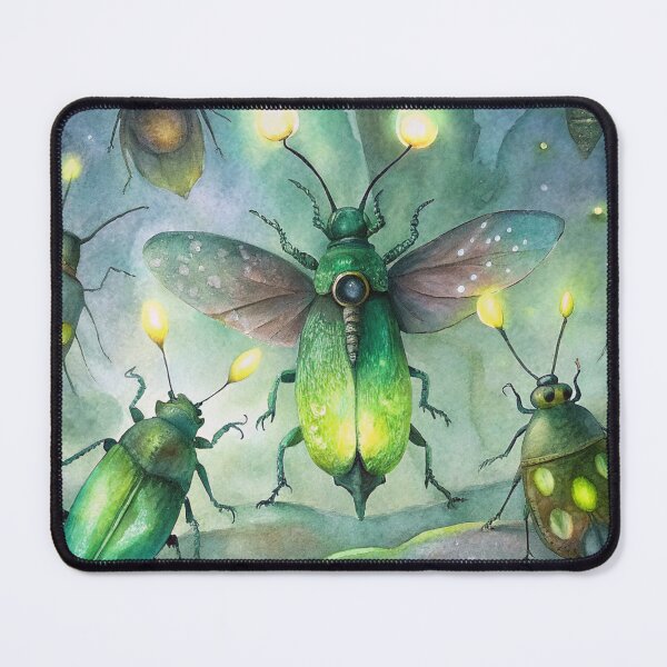 Item preview, Haunted Glow: Gothic Halloween Insects designed and sold by justrachna.