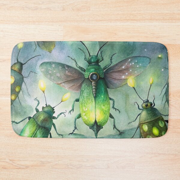 Item preview, Haunted Glow: Gothic Halloween Insects designed and sold by justrachna.