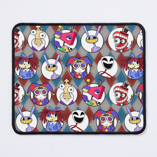 Item preview, TADC The Amazing Digital Circus Seamless Pattern w/ Faded Background! Jax, Kinger, Gangle, Zooble, Ragatha, Pomni, Caine. designed and sold by Playful Patternz.