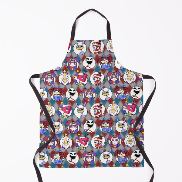 Item preview, TADC The Amazing Digital Circus Seamless Pattern w/ Faded Background! Jax, Kinger, Gangle, Zooble, Ragatha, Pomni, Caine. designed and sold by Playful Patternz.