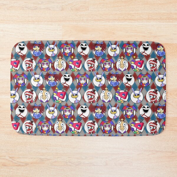 Item preview, TADC The Amazing Digital Circus Seamless Pattern w/ Faded Background! Jax, Kinger, Gangle, Zooble, Ragatha, Pomni, Caine. designed and sold by Playful Patternz.