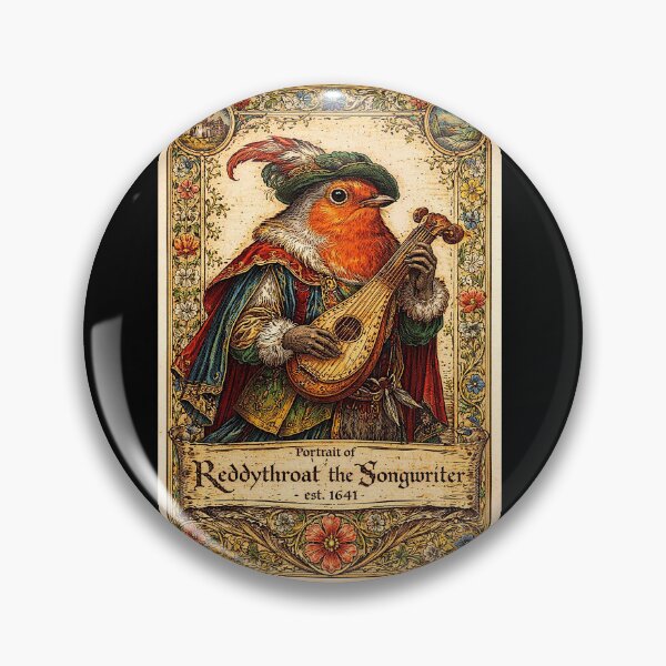 Item preview, Portrait of 'ReddyThroat the SongWriter', the very musical designed and sold by NubesDesignCH.