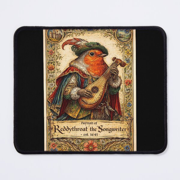 Item preview, Portrait of 'ReddyThroat the SongWriter', the very musical designed and sold by NubesDesignCH.