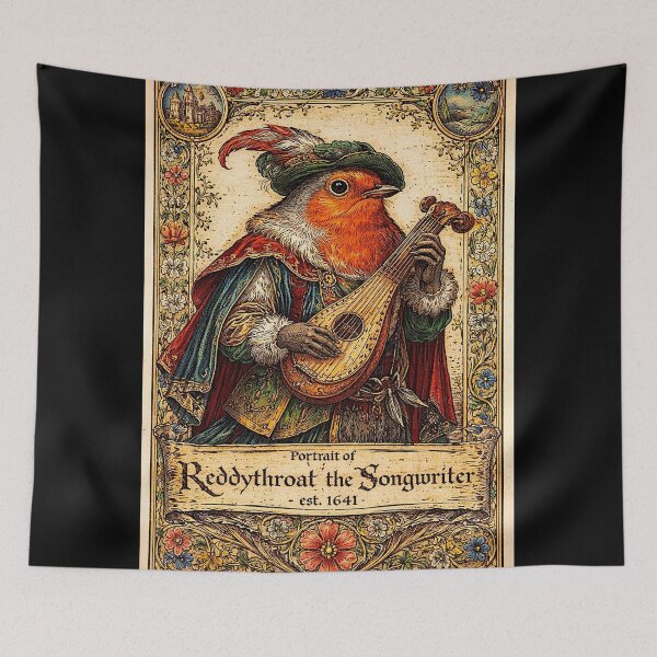 Item preview, Portrait of 'ReddyThroat the SongWriter', the very musical designed and sold by NubesDesignCH.