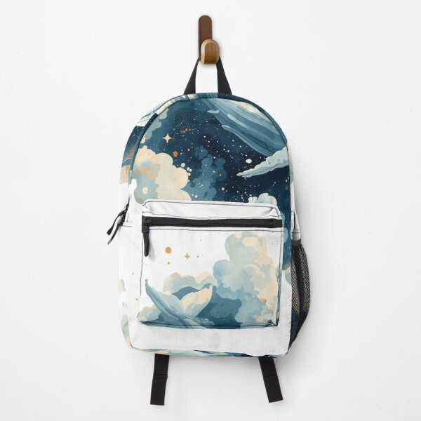Item preview, Sky Whale Dreams – Surreal Ocean in the Clouds Illustration designed and sold by catcurio.