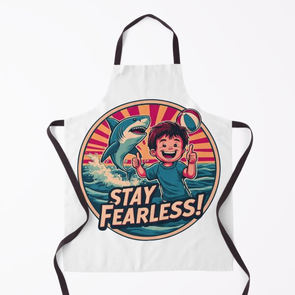 Item preview, Stay Fearless Shark Boy Thumbs Up Cartoon Adventure designed and sold by tareankush.