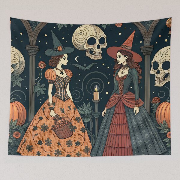 Item preview, Gothic Halloween Witches In Ballroom Costume  designed and sold by justrachna.