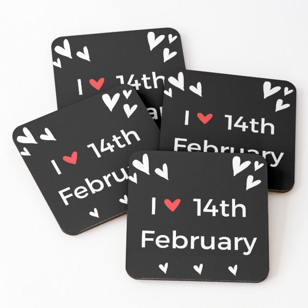 Item preview, Minimalist I Heart 14th February - Modern Valentine's Day Hearts designed and sold by Marie***2905.