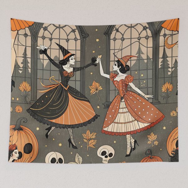 Item preview,  Gothic Halloween Witches In Ballroom Costume  designed and sold by justrachna.