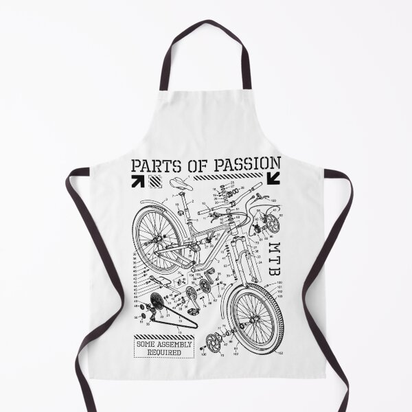 Item preview, Mountain Bike MTB Parts Of Passion Biking Cycling Diagram designed and sold by GrandeDuc.