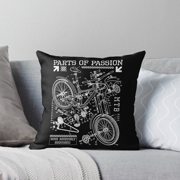 Item preview, Mountain Bike MTB Parts Of Passion Biking Cycling Diagram designed and sold by GrandeDuc.
