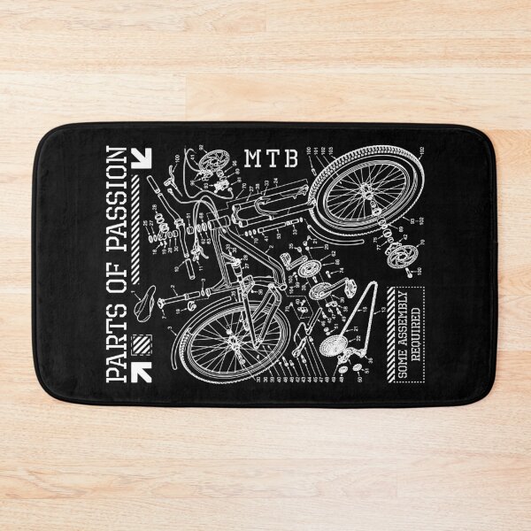 Item preview, Mountain Bike MTB Parts Of Passion Biking Cycling Diagram designed and sold by GrandeDuc.