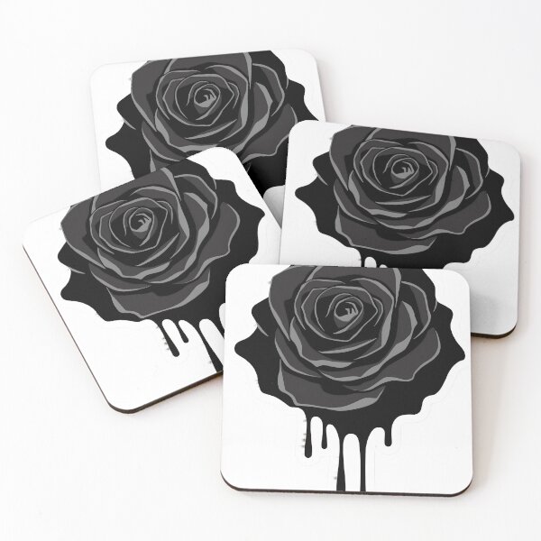 Item preview, Black Rose Drip Sticker designed and sold by SurajDesigns.