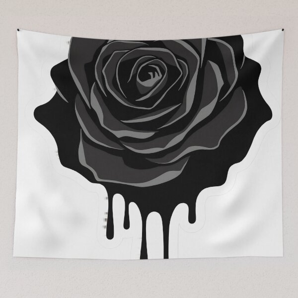 Item preview, Black Rose Drip Sticker designed and sold by SurajDesigns.