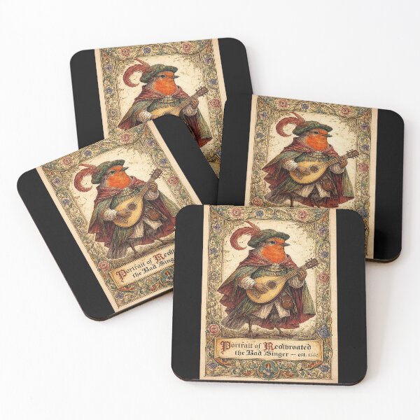 Item preview, Portrait of 'RedThroated the Bad Singer', the very bad singer designed and sold by NubesDesignCH.