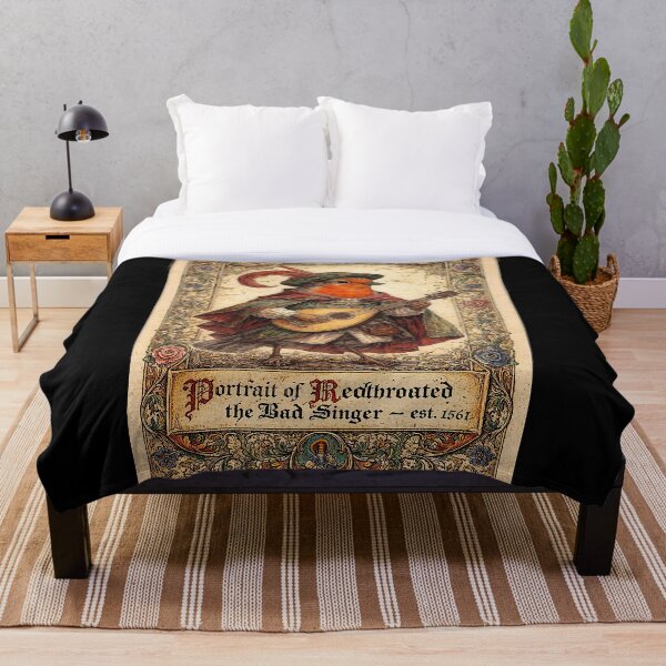 Item preview, Portrait of 'RedThroated the Bad Singer', the very bad singer designed and sold by NubesDesignCH.