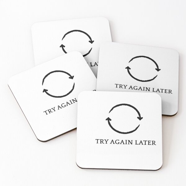 Item preview, Try Again Later | Minimal Error Aesthetic | Retry Mode (Light Version) designed and sold by NeonGrain.