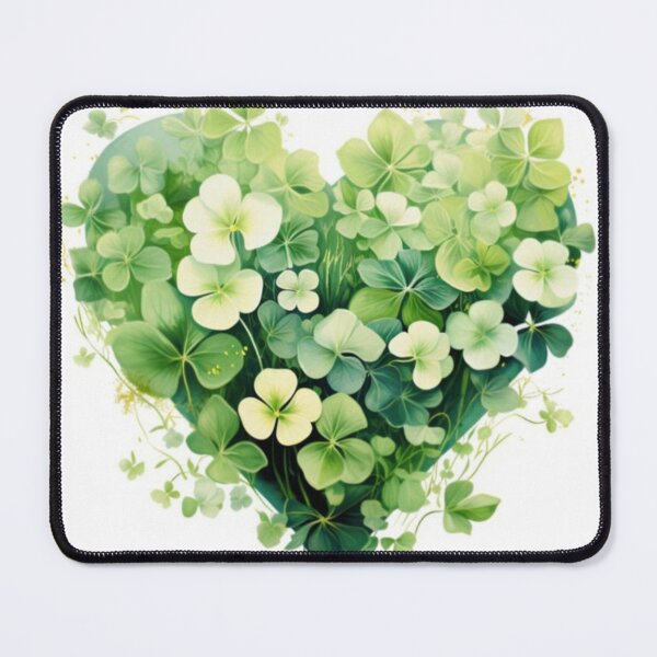 Item preview, Green shamrock clover heart designed and sold by NivyasArtistry.