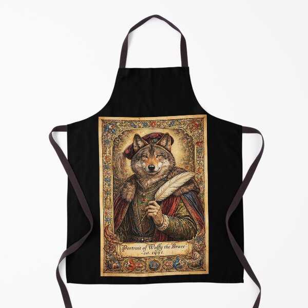 Item preview, Portrait of 'Wolfy the Brave - est. 1441', the very good writer designed and sold by NubesDesignCH.