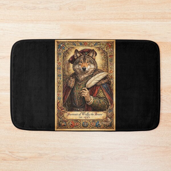 Item preview, Portrait of 'Wolfy the Brave - est. 1441', the very good writer designed and sold by NubesDesignCH.
