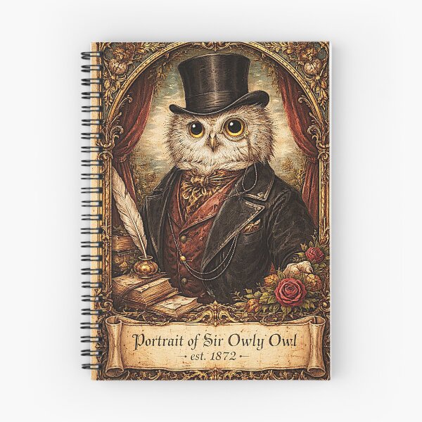 Artikelvorschau, Porträt von „Sir Owly Owl – gegründet 1872“, dem sehr guten Bankier entworfen und verkauft von NubesDesignCH.