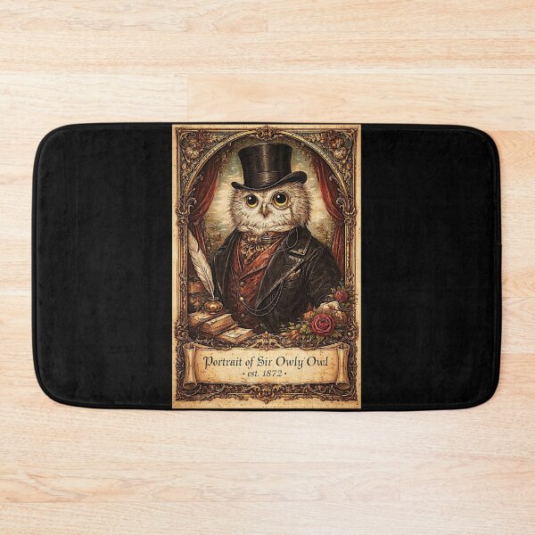 Item preview, Portrait of 'Sir Owly Owl - est. 1872' the very good banker designed and sold by NubesDesignCH.