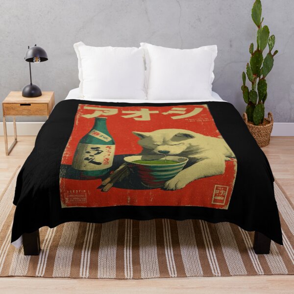 Artikelvorschau, Vintage-Poster aus Japan, rot entworfen und verkauft von lilypadblue.