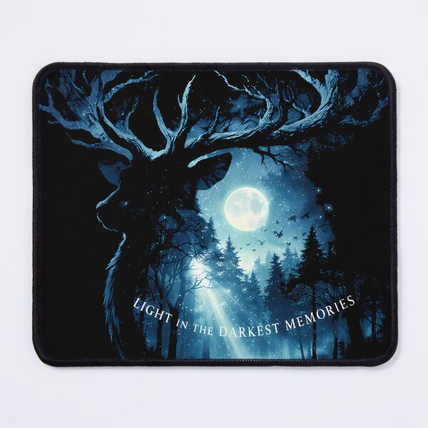 Item preview, Ethereal Forest Stag Double Exposure Art designed and sold by agearb.