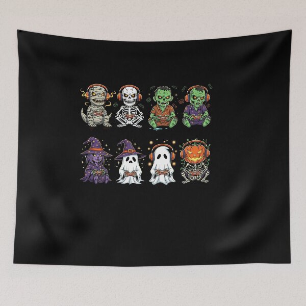 Item preview, Halloween Boys Kids Gamer Dinosaur Skeleton Ghost Witch designed and sold by Dressed For  Duty.