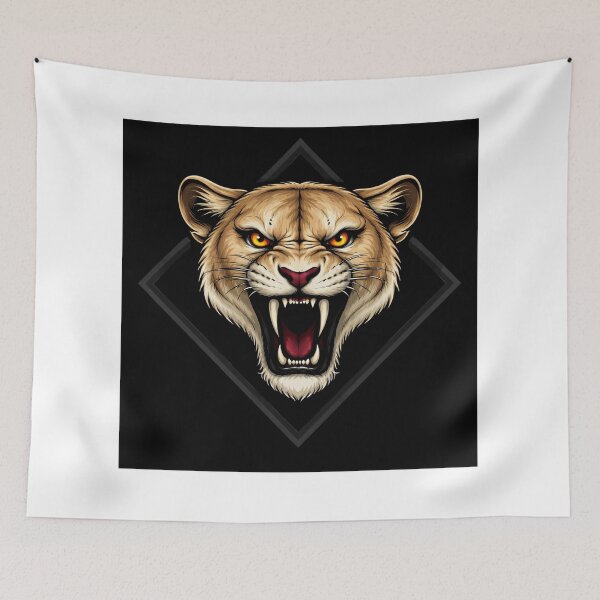 Item preview, Ferocious Lion Head Illustration designed and sold by Prestige Parlor.