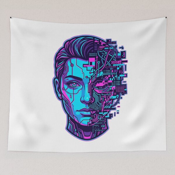 Item preview, Broken System  Cyberpunk Hacker Shirt designed and sold by KurtByteStudio.