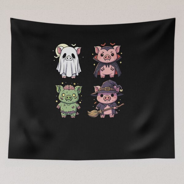 Item preview, Pig Spooky Witch Boo Zombie Cute Pig Halloween Boys & Girls designed and sold by Dressed For  Duty.