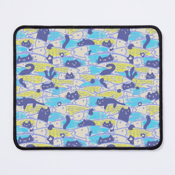 Item preview, Cat and Fish designed and sold by Quilimo Studio.