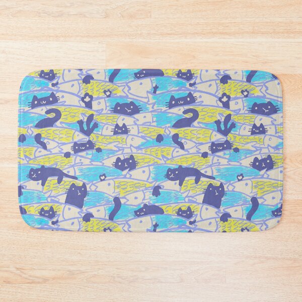 Item preview, Cat and Fish designed and sold by Quilimo Studio.