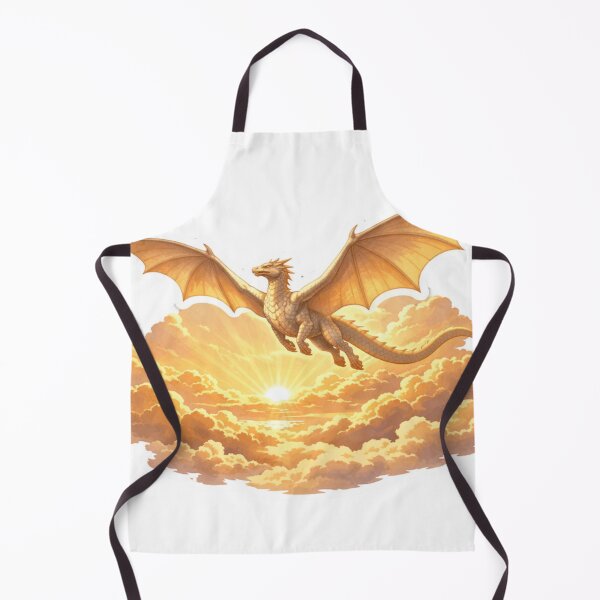 Item preview, Majestic Golden Sun Dragon Flying Above Clouds designed and sold by Silentbow.