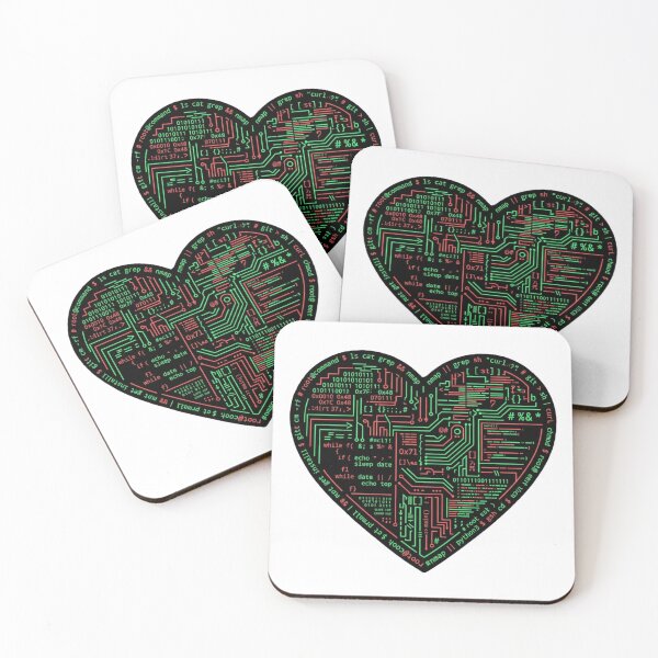 Item preview, Terminal Heart Programmer Love Shirt designed and sold by KurtByteStudio.