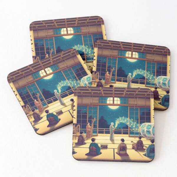 Item preview, Ancient Japan Meets Future Music Surreal Fusion Art designed and sold by EchoWave11.