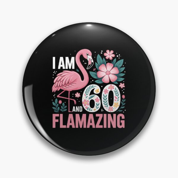 Item preview, I Am 60 And Flamazing Bithday Flamingo 60th Bday designed and sold by Rrettgison.