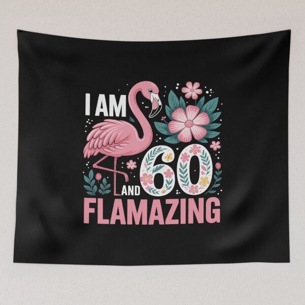 Item preview, I Am 60 And Flamazing Bithday Flamingo 60th Bday designed and sold by Rrettgison.