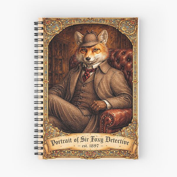 Aperçu de l'œuvre Portrait de 'Sir Foxy Detective - est.1897' le très bon enquêteur créée et vendue par NubesDesignCH.