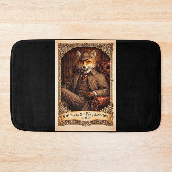 Item preview, Portrait of 'Sir Foxy Detective - est. 1897' the very good investigator designed and sold by NubesDesignCH.