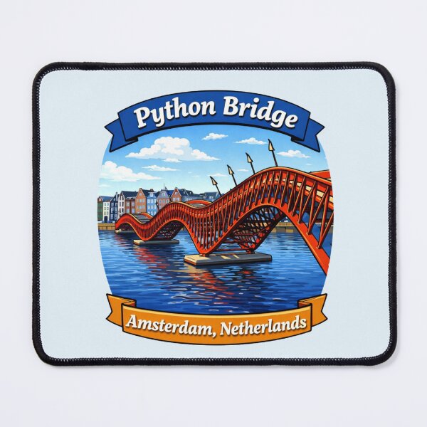 Item preview, Python Bridge - Amsterdam, Netherlands designed and sold by Myra365Art.