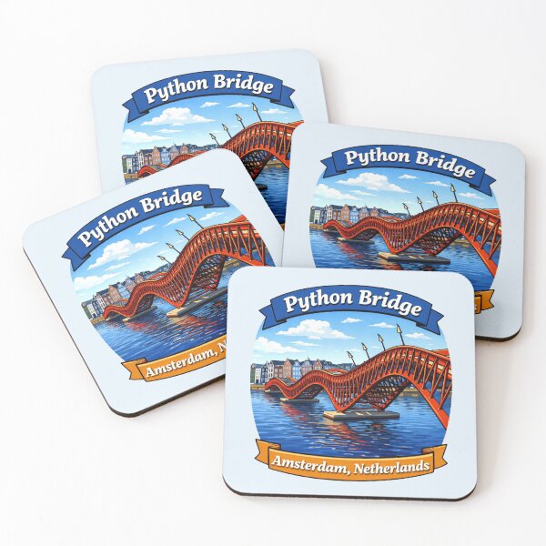 Item preview, Python Bridge - Amsterdam, Netherlands designed and sold by Myra365Art.