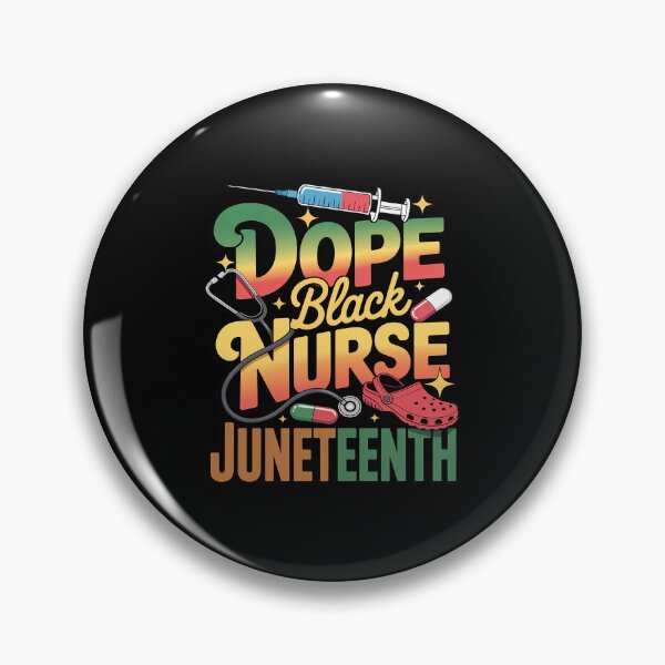 Item preview, Dope Black Nurse Juneteenth Medical Pride designed and sold by Rrettgison.